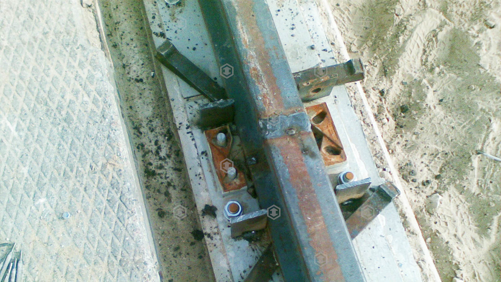 Crane rail mounting and repair services